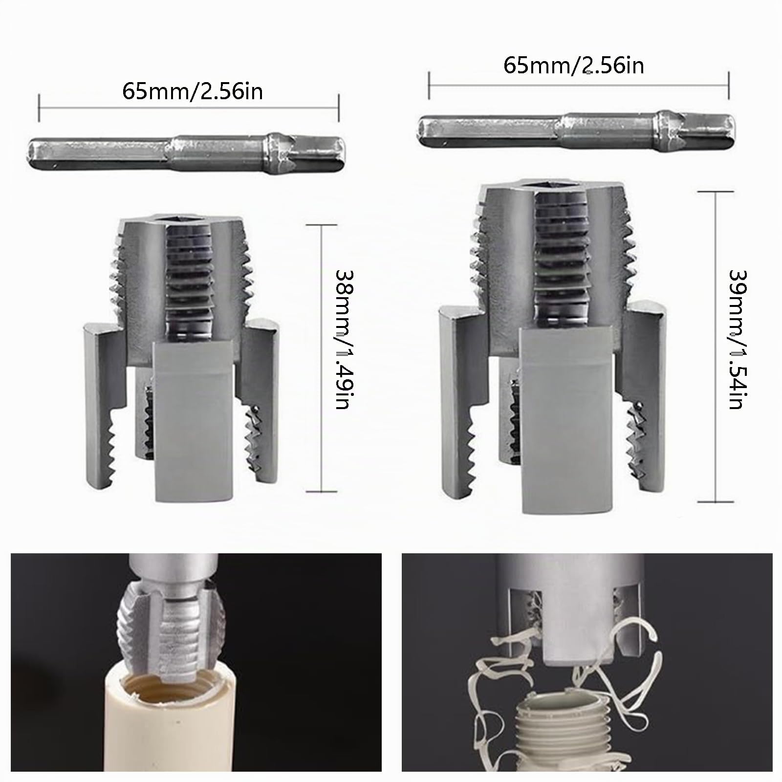 Filiera Per Filettatura 1/2" DN15 3/4" DN20 Maschi Kit Filettatura Maschio Femmina Per Tubi Idraulici