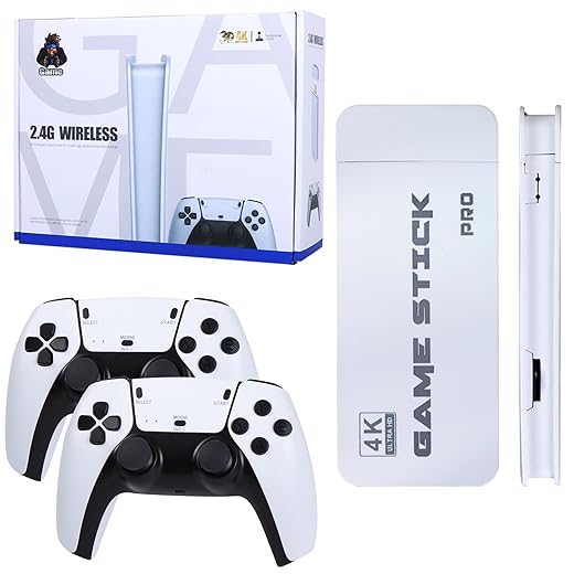 Retro-Konsole Spielkonsole Wireless HDMI-Ausgang System, 20000+ Handheld-Videospiele integrierte drahtlose Controller, 23 Emulator-Konsolen