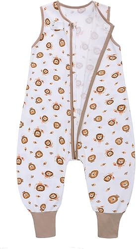 Miniatura 8 de Miracle Baby Saco de dormir con pies TOG 0.5 100% algodón sin mangas manta portátil bebé saco de dormir