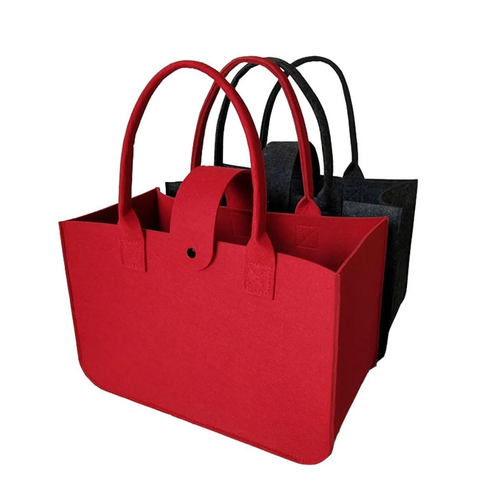 Tragbare Tasche mit zwei Griffen, Filzhandtasche, Einkaufstasche, Tücher, große Kapazität, legere Aufbewahrungstasche, Organizer Für Outdoor Trips, Picknick