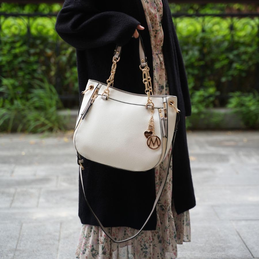 Bolso Tote para mujer con monedero de cuero vegano miniatura 3