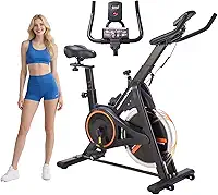 Bicicleta Ergométrica iLid, Bike Spinning Profissional, Bicicleta Ergométrica Horizontal, Silenciosa e Ajustável,até 150kg, Design Ergonômico e Confortável