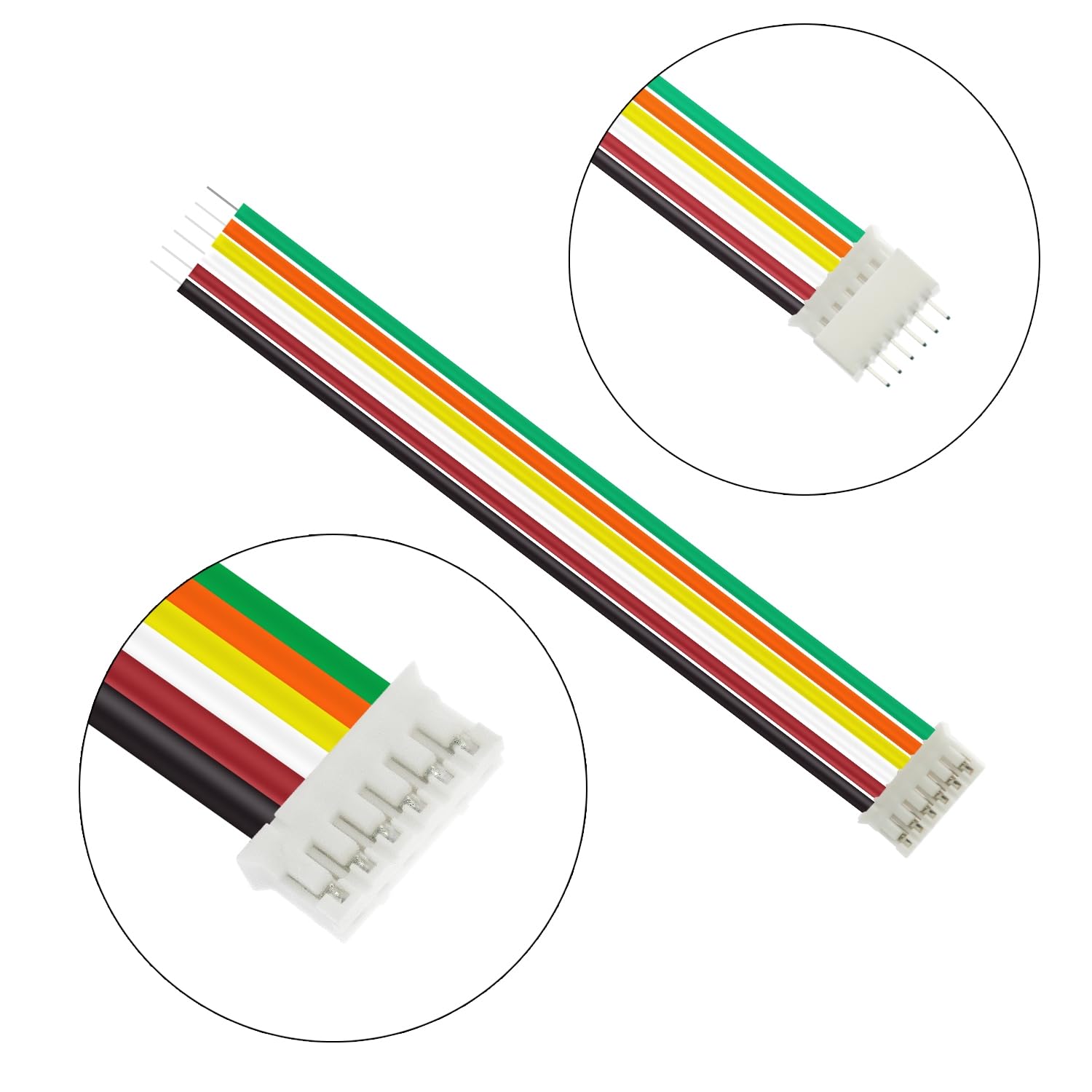 p_boy☆7番×2 20 peças Jst 2.0 Ph 7 pinos conector plugue, inclui 10 peças mini