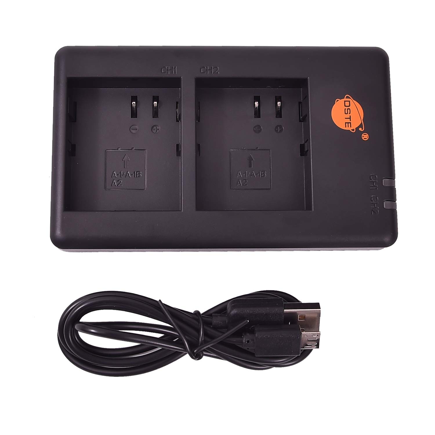 DSTEFast Charging USB Dual battery Charger Compatible for A1/A1B/A2 Arlo Go Battery VMA4410,VMA4400,Arlo Pro 2 Battery VMA4400 as Arlo Charging Station VMA4400C,Arlo Charging Station VMA4410C