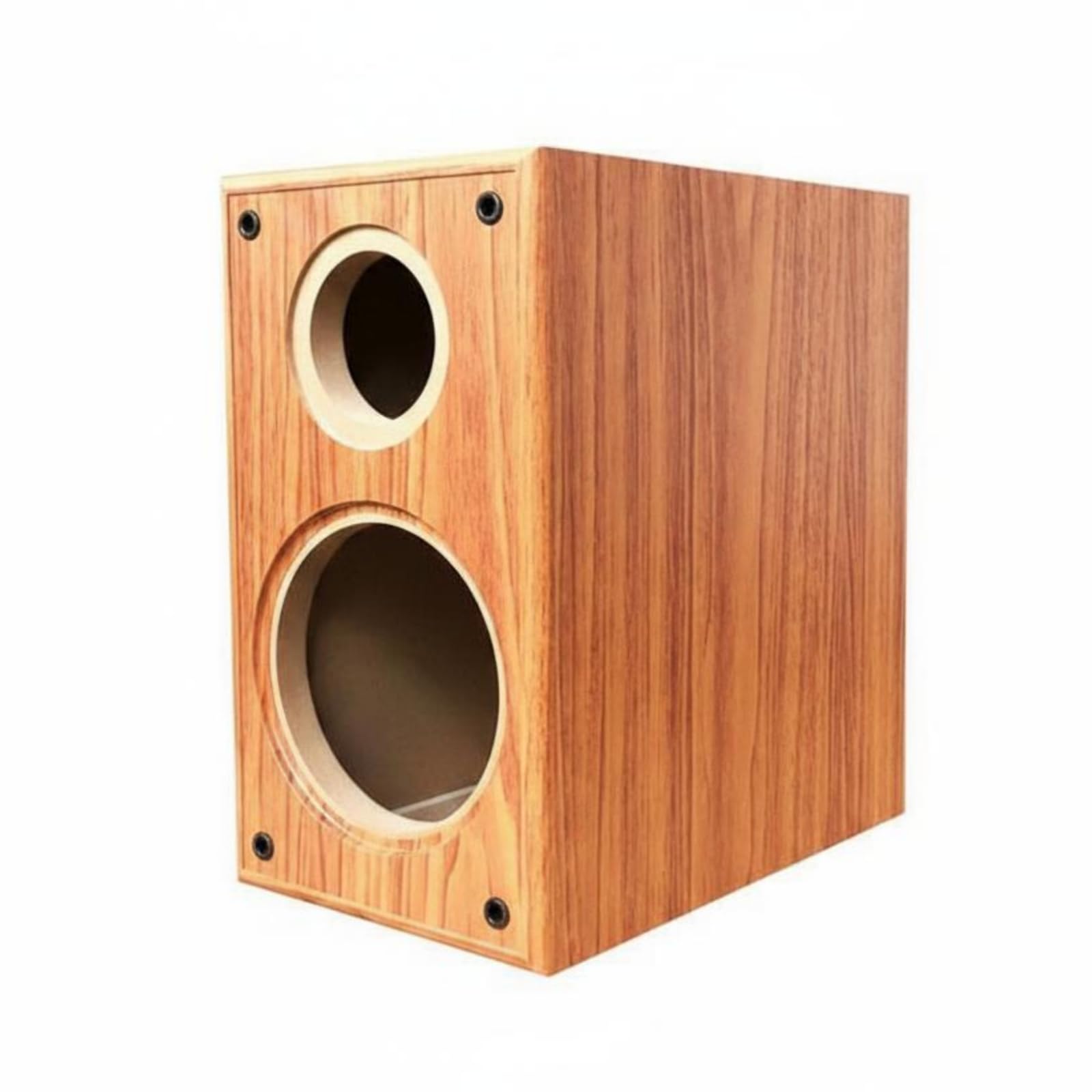 Audio Cabinet Cassa Acustica Ventilata in Legno Struttura per Altoparlanti Box con Alloggiamento Regolabile Look Classico Legno Adatto per Home Theater Officina Fai da Hobby, Acero Marrone
