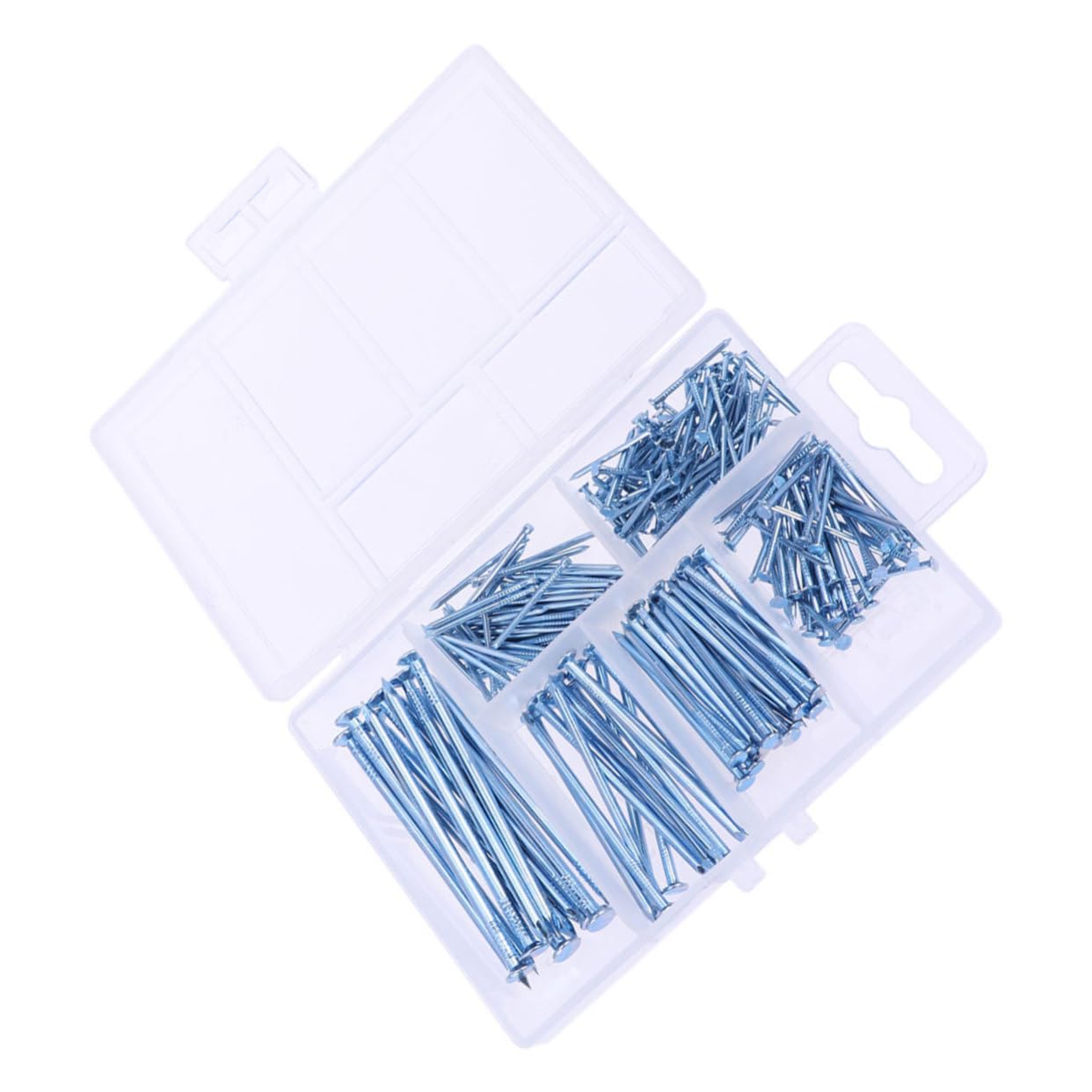 MUSISALY Complete Nail Assortment Kit 240 Pcs Nails Round Head for Woodworking and Hanging