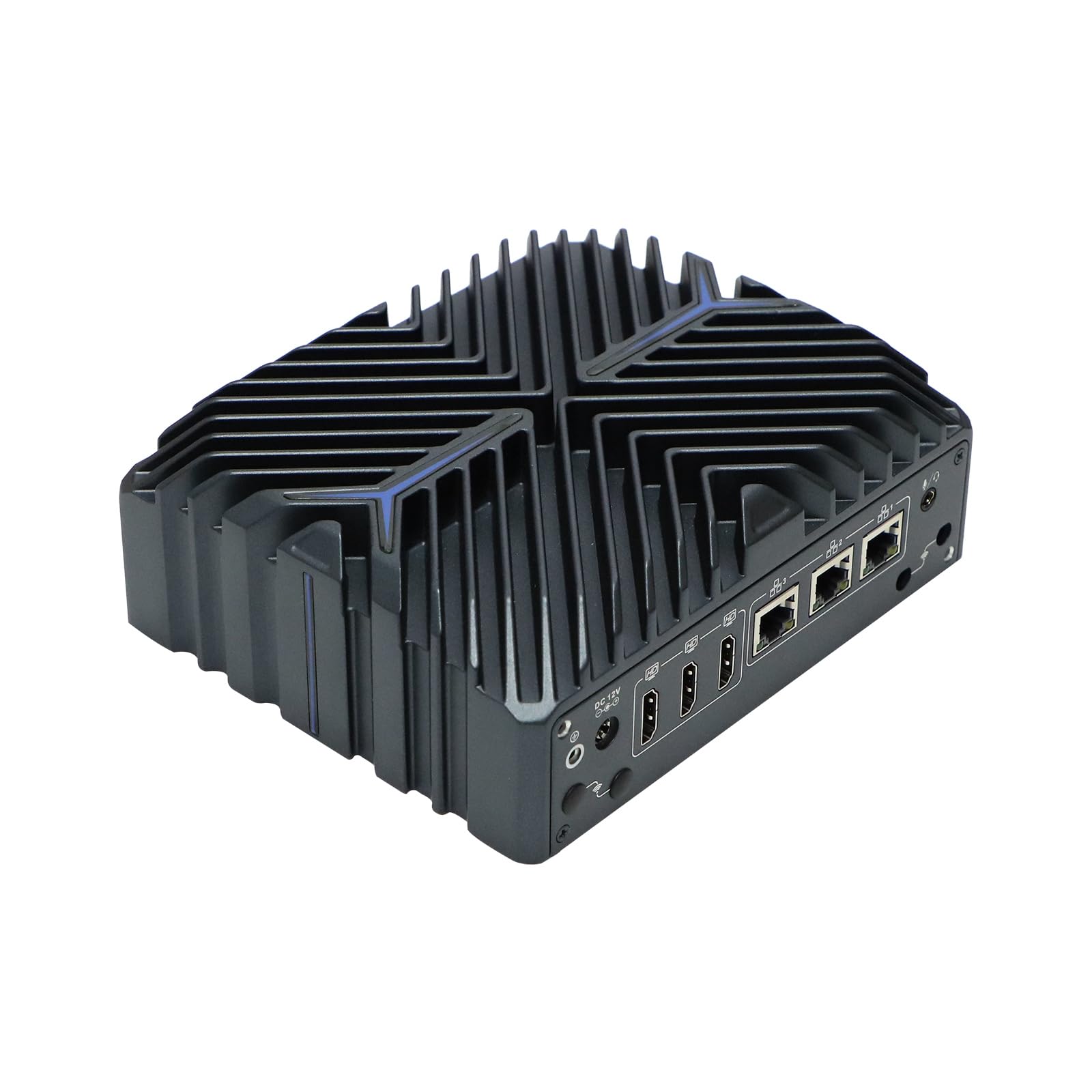 Fanless Micro Firewall Appliance, Mini PC, PFSense, Mikrotik, OPNsense, VPN, Router PC, I3 1215U, RX16, 3 x 2.5GbE LAN, 3 x HDMI, 2 x COM, SIM Slot, TPM2.0, 8G RAM, 128G SSD
