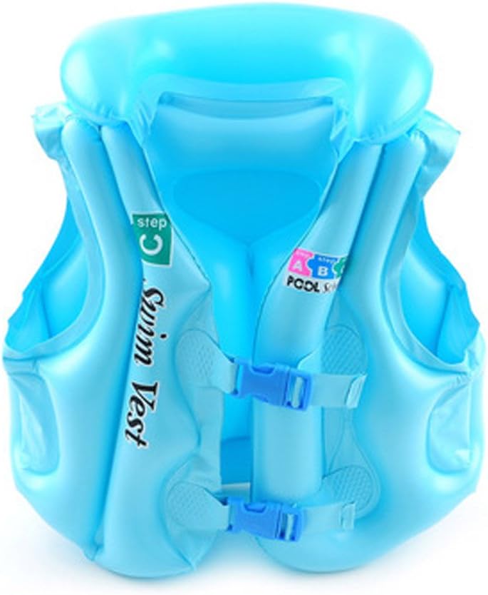 ZYN Child Float Inflatable Life Jacket Swimsuit Swim Vest Color Random Survival