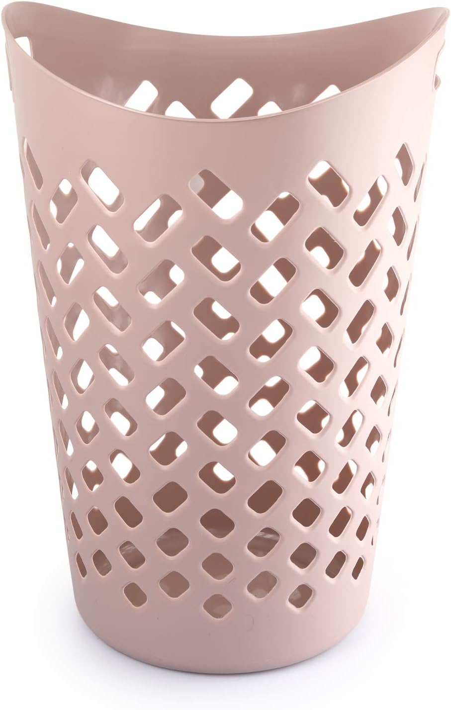 Cello Flexi Multipurpose Plastic Laundry Basket, Beige, 50 Ltrs | Lightweight and Portable | Storage Organizer | Convenient Handling | Useful For Storing Clothes, Toys, Books