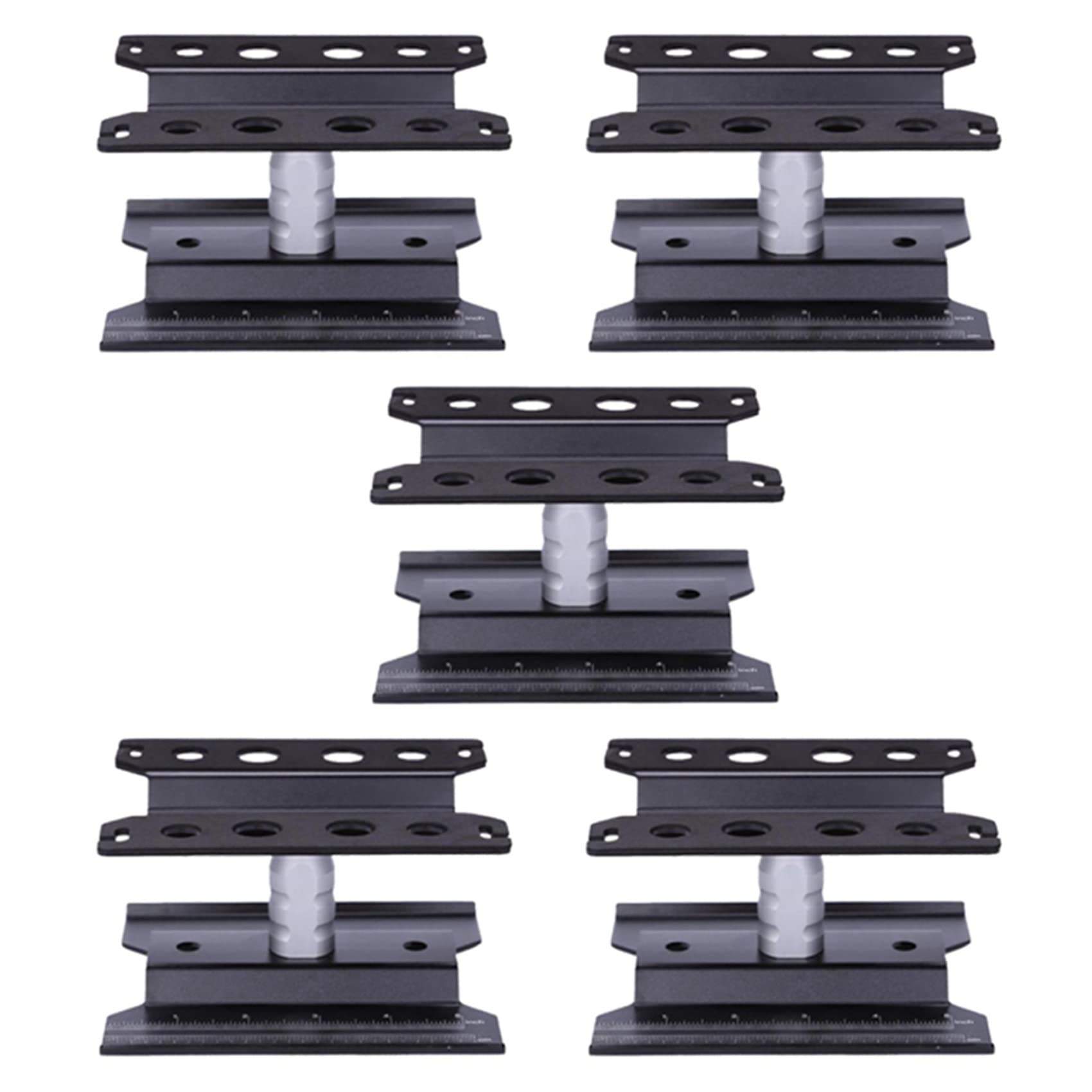 GOURIDE 5X Metal RC Car Workstation Work Stand Repair Rotation for 1/8 1/10 1/12 1/16 Scale Models,Black