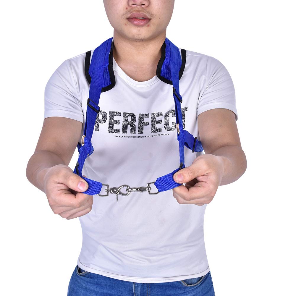 Germerse Sportfishing Fishing Belt, Fishing Shoulder Back Harness Fishing Harness Verstellbare Schultergurte Angelweste Gürtel Einfach zum Angeln zu kämpfen