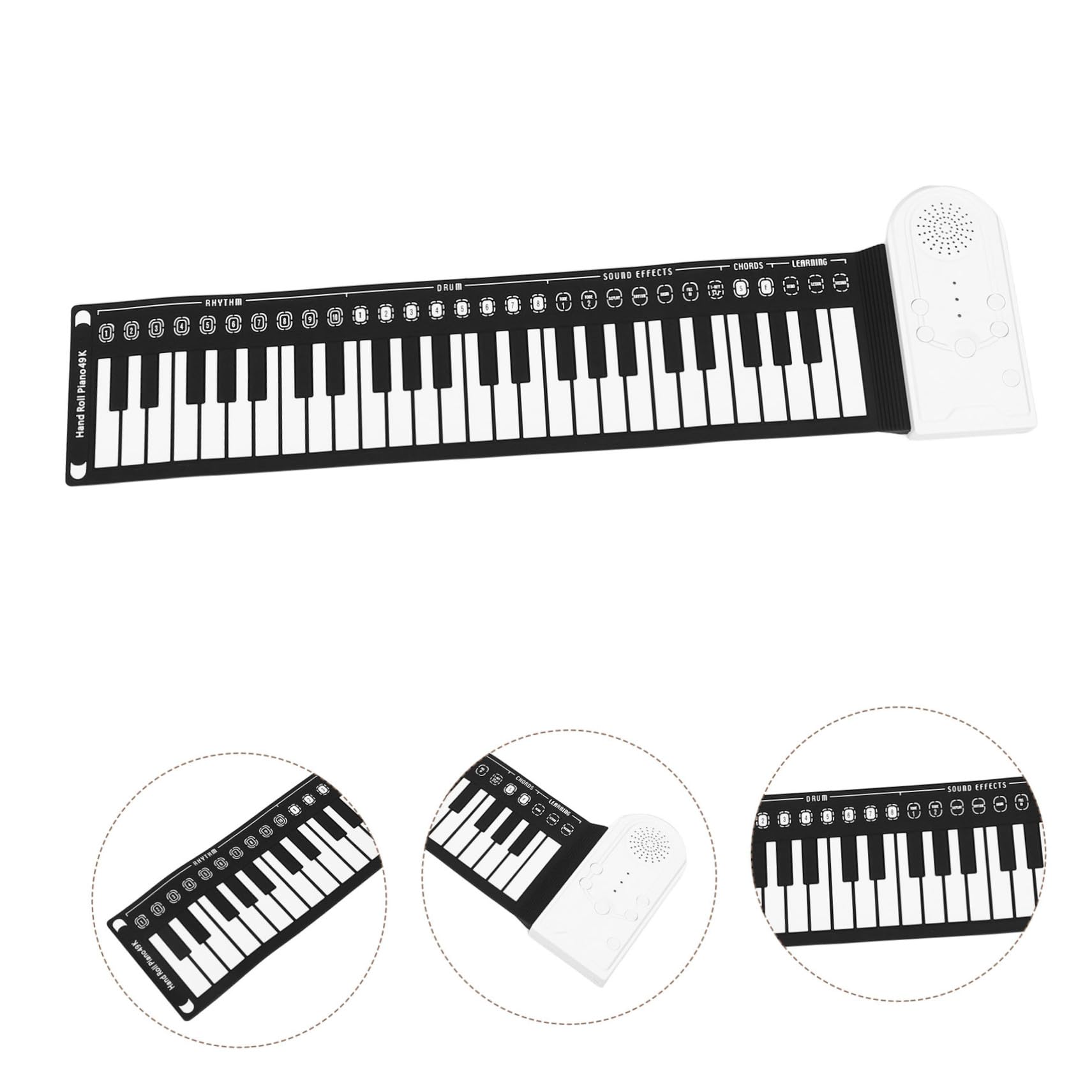 ABOOFAN Silikon-keyboard Faltbar Tragbar mit Tasten Elektronisch für Anfänger Kinderreisepiano Aufrollbar mit Digitalem Klaviergefühl für Unterwegs Musikunterricht
