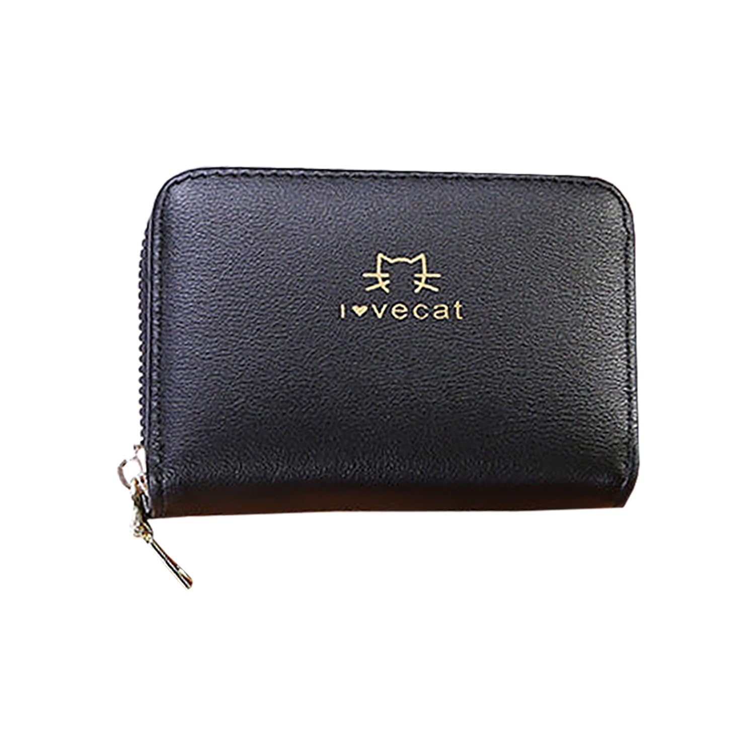 syga Women's Credit Card Case Cute Coin/Cash Purse Girly Heart Small Wallet(Black)-picture-46