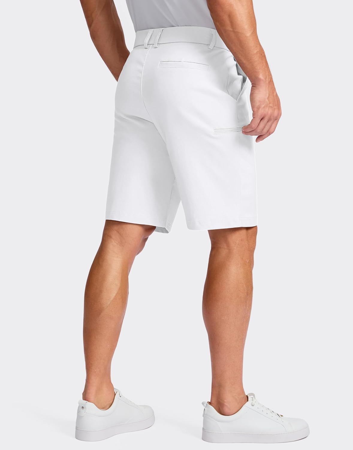 Pudolla Men's Casual Shorts 7/9 Inch Golf Shorts Stretch Dress Work Shorts for Men with 4 Pockets Quick Dry Lightweight - Image 2