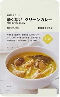 無印良品 素材を生かした 辛くない グリーンカレー 180g(1人前) 82505832