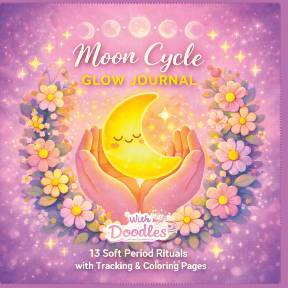 Moon Cycle Glow Journal: 13 Soft Period Rituals with Tracking & Coloring Pages