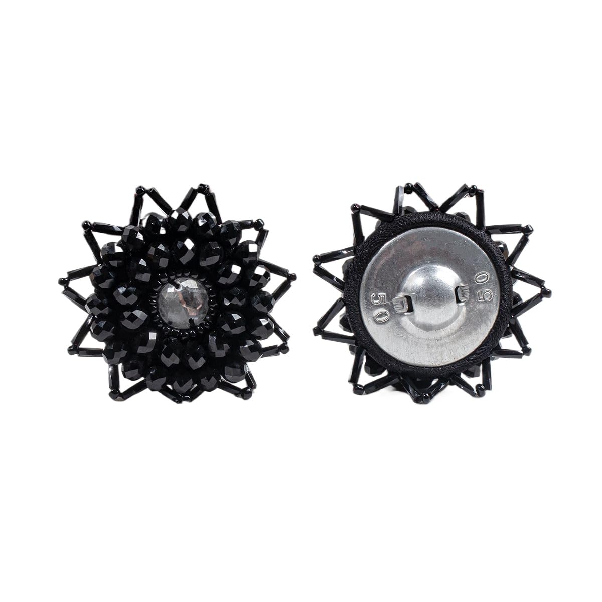 Lationday Vintage Beaded Buttons, Large Pearl Embellished Decorative Sewing Buttons for Coats, Dresses, Sweaters, Cardigans, and Crafts