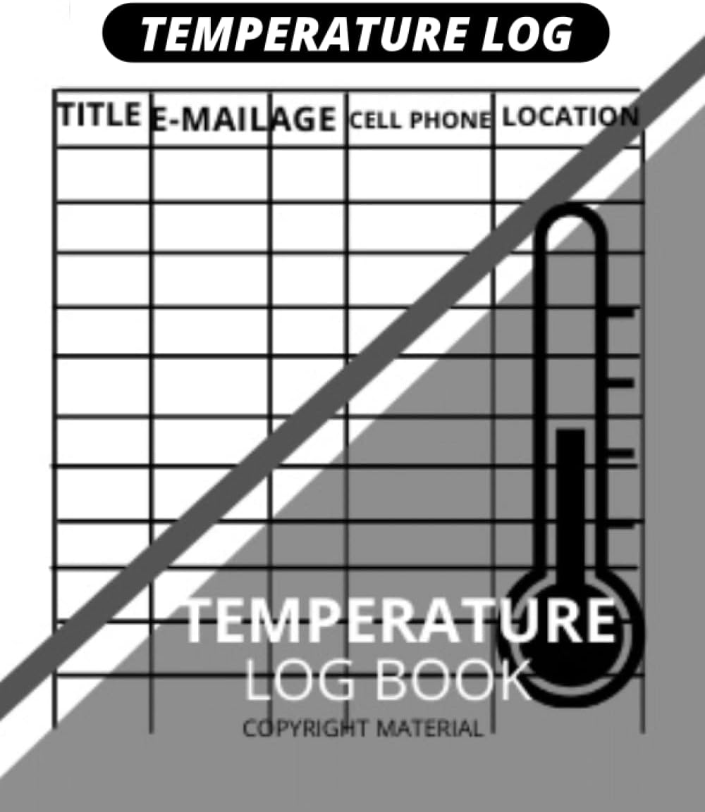 temperature log: Food Temperature Log Sheets, Daily Temperature Log Sheet For Refrigerator, Perfect for Business, Bars, Restaurants, Cuisine Outlets, Home & More