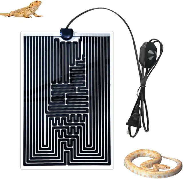 Tappeto Riscaldante 40W per Terrario con Termostato - Rettili e Anfibi