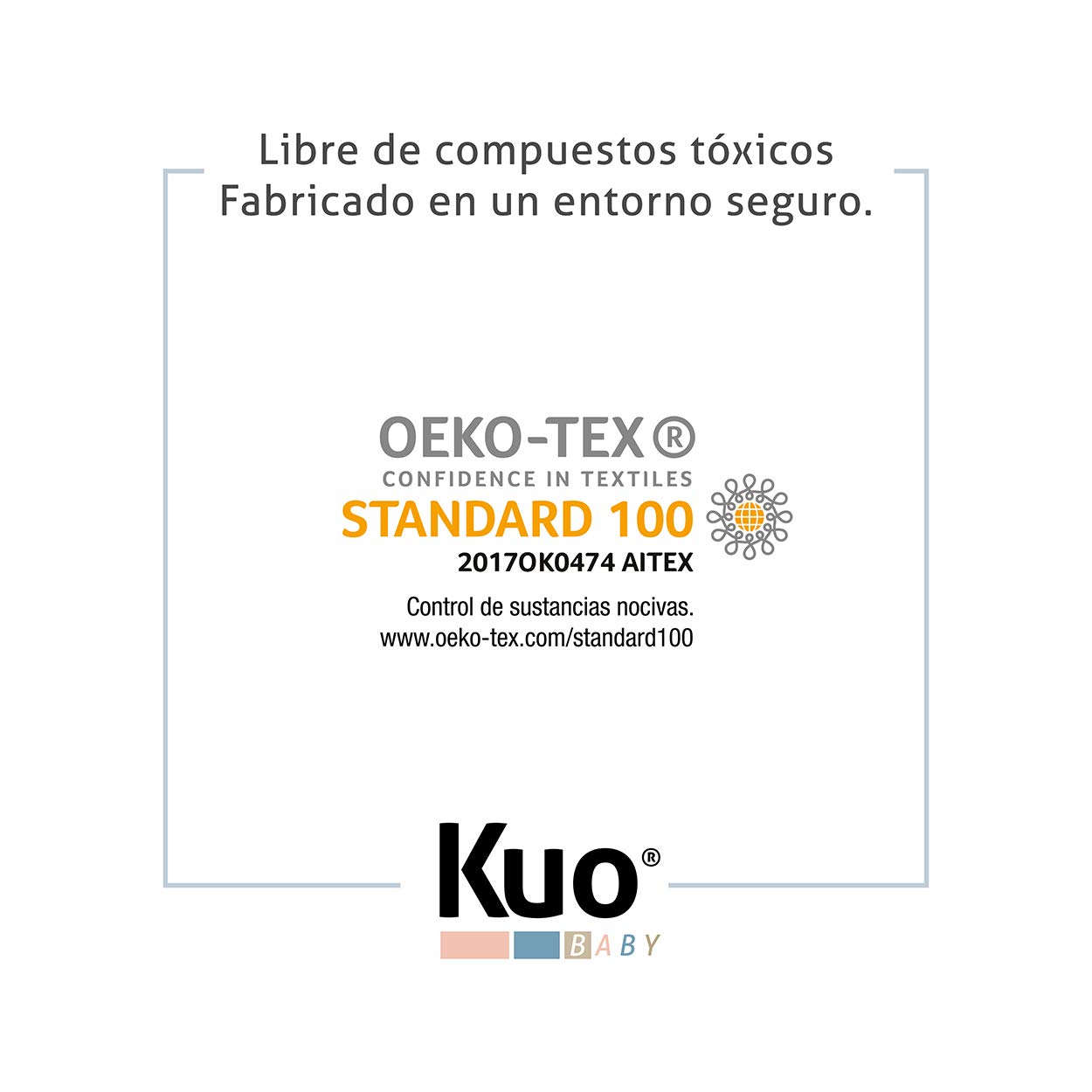 Kuo Baby - Colchón de Cuna Mowgli | Colchón de Muelles con Fibra de Coco | Natural, Higiénico y Transpirable | 117 x 57 cm [Exclusiva Amazon]