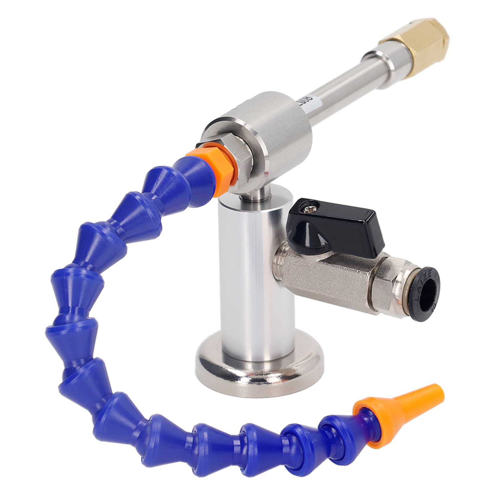 Jeanoko Pistola de Enfriamiento Seco de Aire Frío, Tubo de Vórtice Profesional de 7bar 520Btu 28 Mm con Tubo Flexible, para Soldadura de Plástico, Metal, Madera, Unión, Sellado Té
