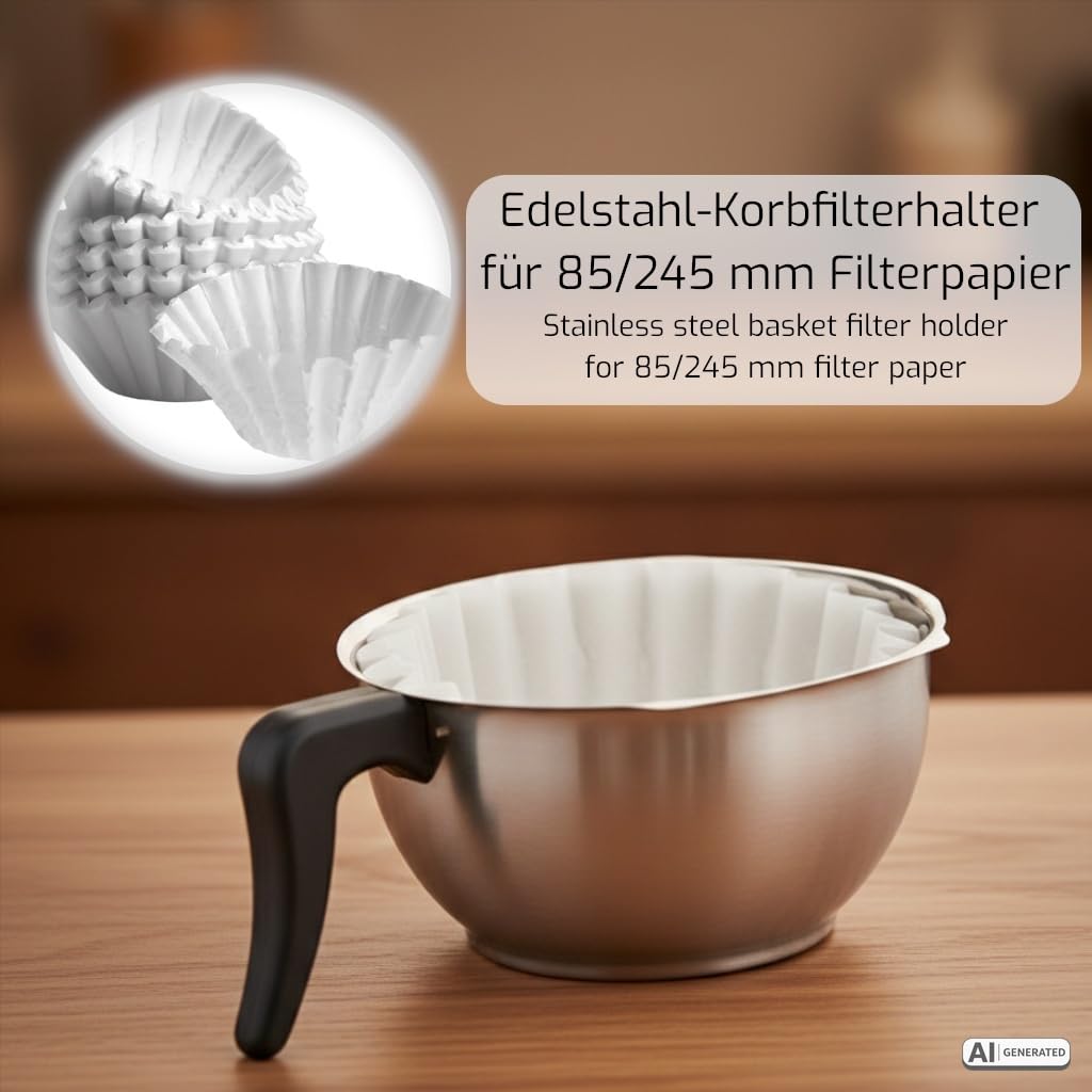 Saro Kaffeemaschine Inkl. Edelstahl-Isolierpumpkanne – 2,2 L – Brühzeit ca. 5–6 Min – Trockenlaufschutz – 2,069 kW – Modell THERMO 24
