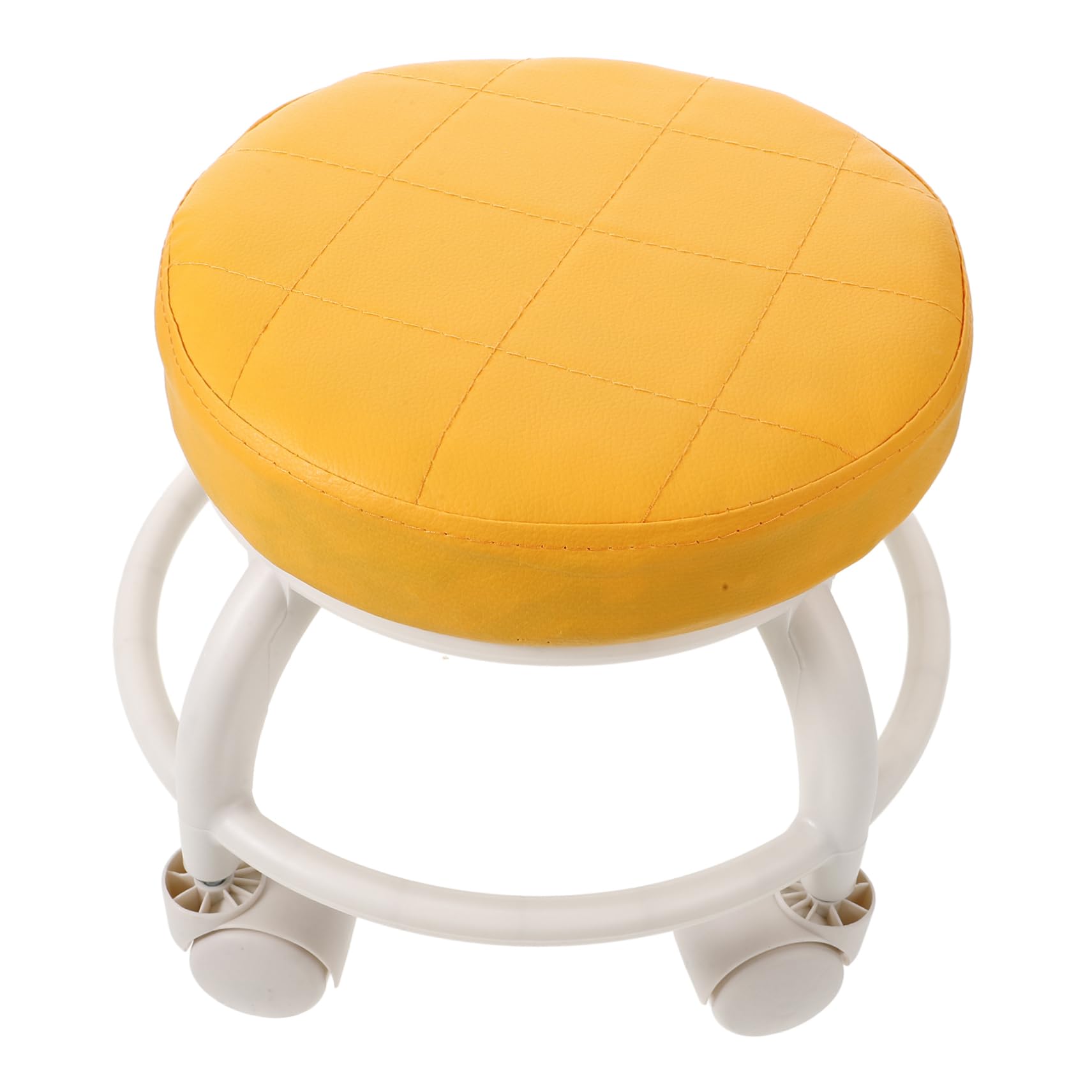 Mikinona Rolling Pedicure Stool Low Stool Wheels for Nail Salons Massage Parlors and Home Cleaning Sturdy and Easy to Move Comfortable Design