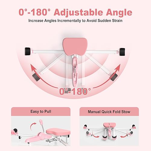 Miniatura 2 de HOTSWEAT Máquina dividida, estirador de piernas para flexibilidad, máquina de estiramiento ajustable con capacidad de peso de 300 libras para