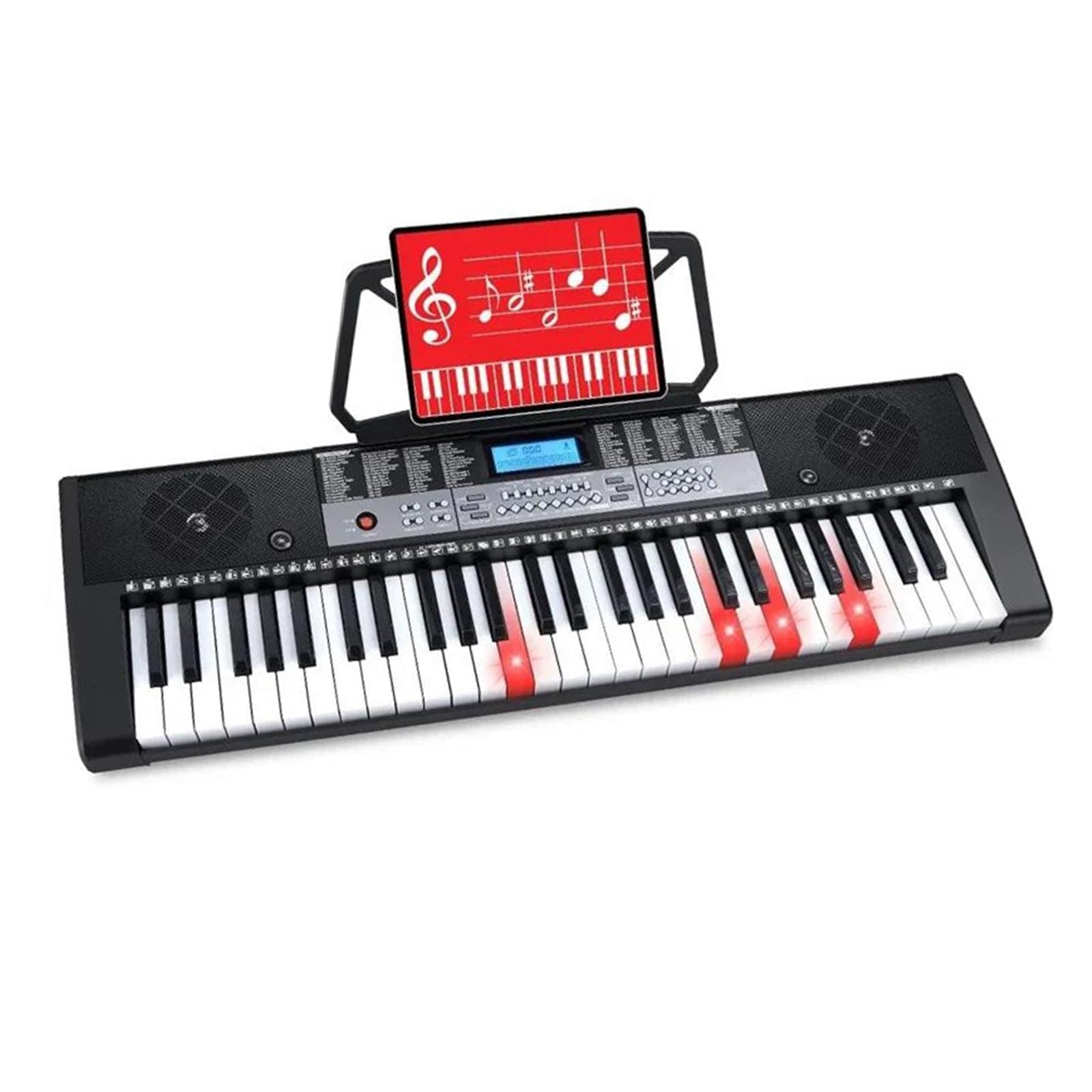 Pianoforte Elettronico Professionale Pianoforte Elettronico Portatile A 54 Tasti Con Schermo LCD E Supporto Per Spartiti Musicali
