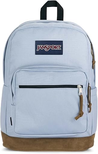 JanSport Right Pack Backpack - Durable Daypack with Padded 15" Laptop Sleeve, Spacious Main Compartment & Integrated Water Bottle Pocket - Blue Dusk