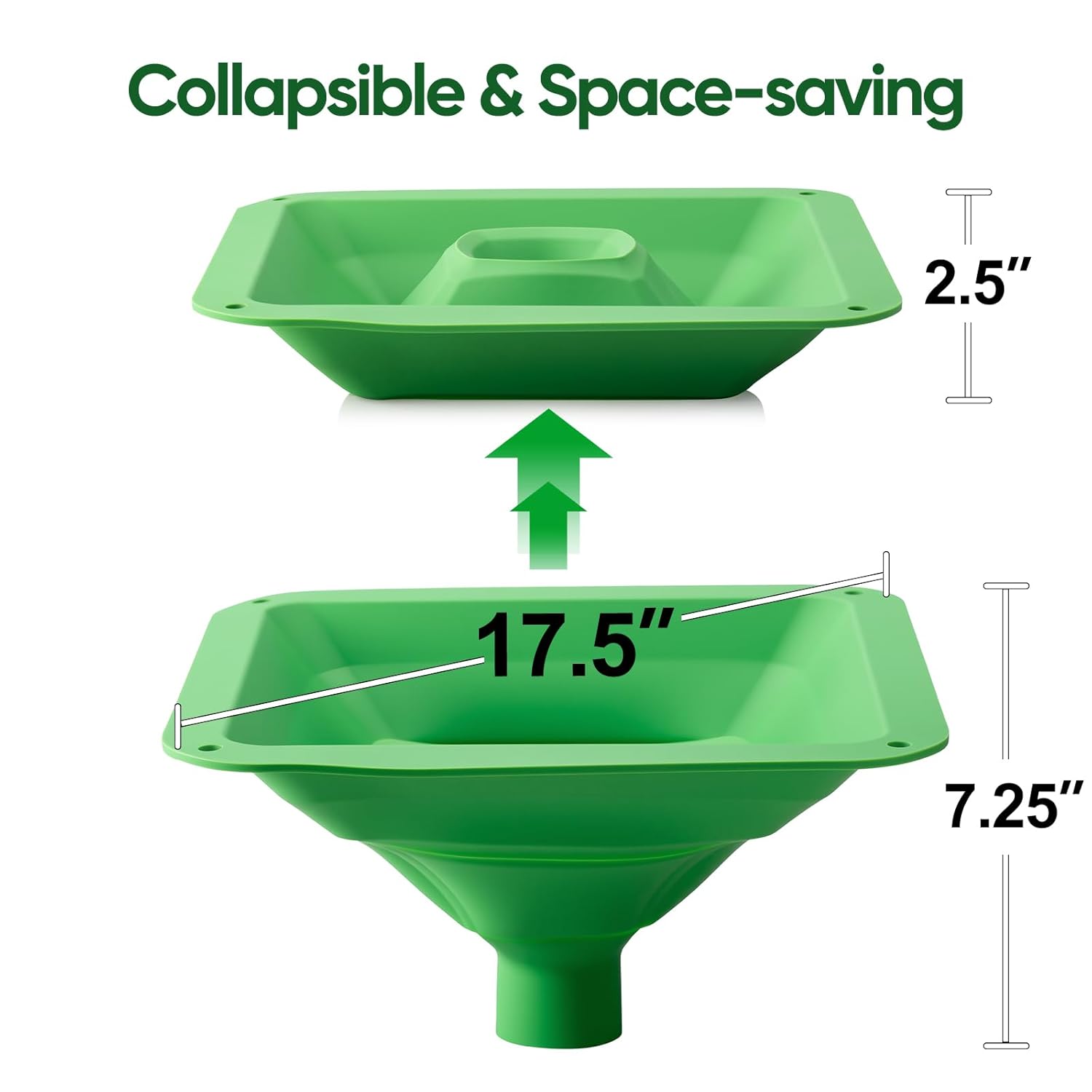 Extra Large Silicone Funnel with Stand Collapsible for Harvest Right Freeze Dryer,Wide Mouth Fit All Size Harvest Right Freeze Dryer Trays, Easy Transfer Food,Freeze Dryer Accessories