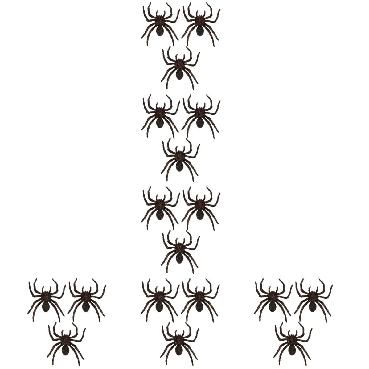 Uonlytech 18 Pcs Araignée Décorative d'halloween Géante en PVC