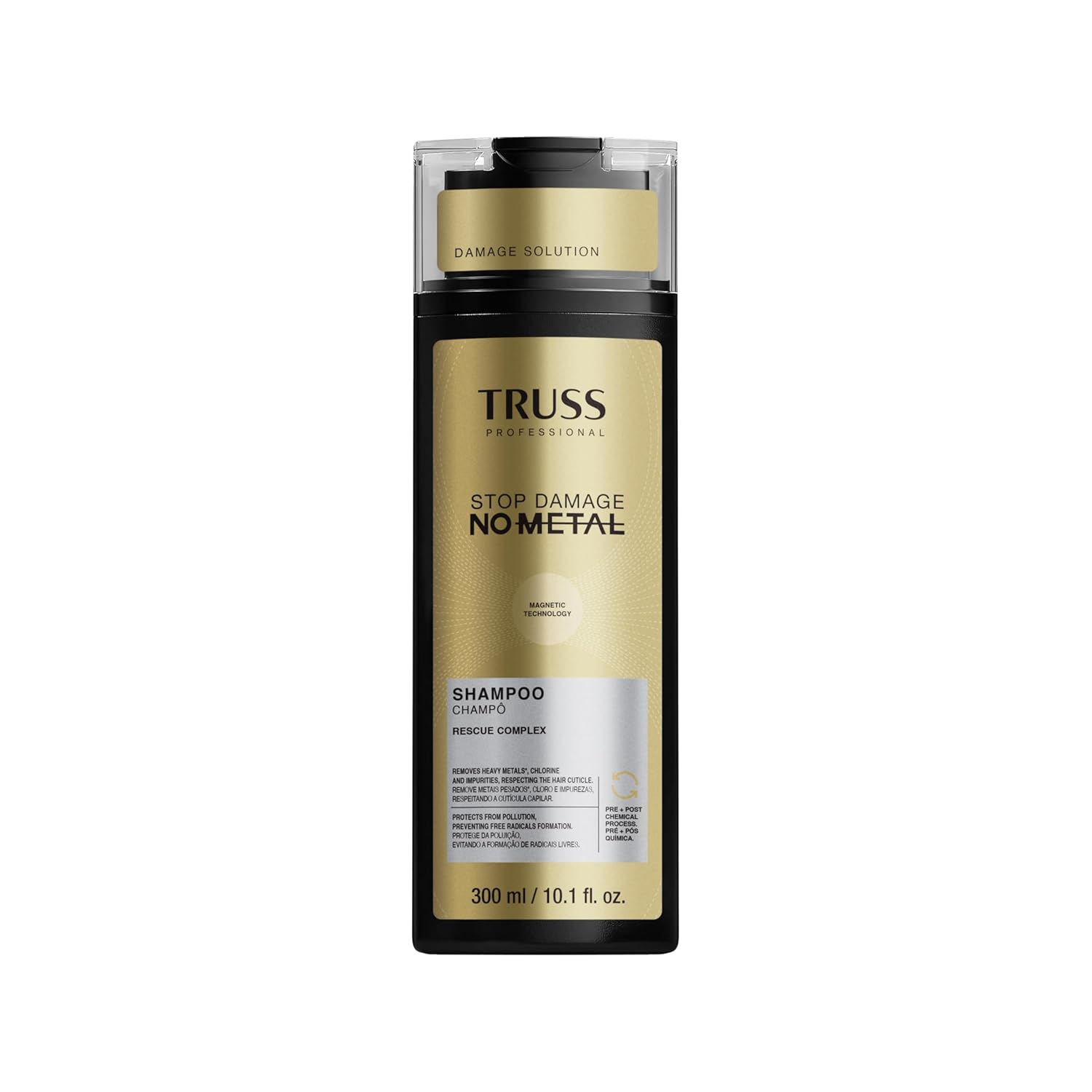 TRUSS No Metal Stop Damage Shampoo 300ml/10.1 fl.oz.