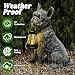 Tfro & Cile Solar Dog Garden Statue Outdoor Lantern Light Decor Yard Ornament Unique Housewarming Gift for Lawn Patio Balcony