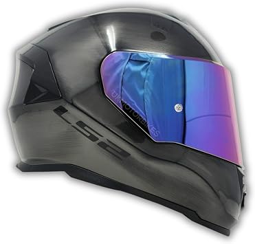 YYK Storm 2 Jeans Rainbow Viewfinder Motorcycle Helmet, ECE 22.06 Certified Indoor Helmet, Built-in Solar Viewfinder, High Performance KPA Outer Shell, Advanced Ventilated Helmet