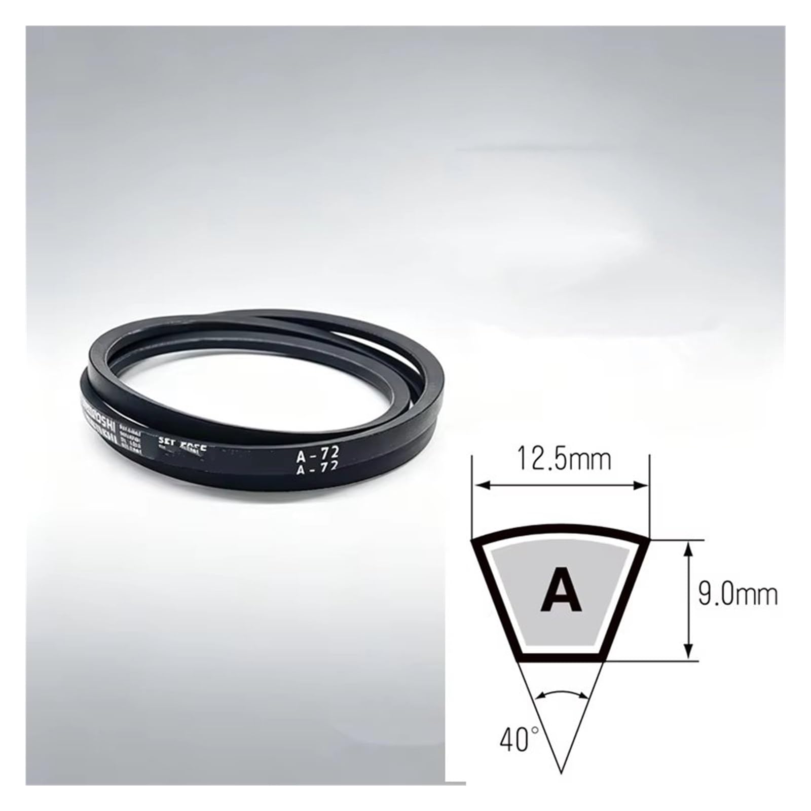 Antriebsriemen Keilriemen A-59, A-60, A-61, A-62, A-63 | Eigenschaften: Leistungsstark, vibrationsdämpfend und geräuschmindernd(5pcs,A-63)