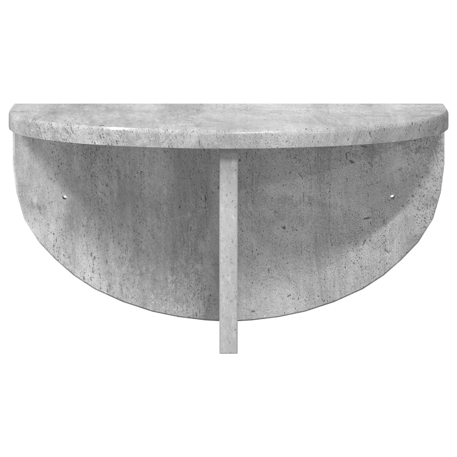Beton szary zestaw półek ściennych, 2 sztuki, 38 x 19 x 19 cm, materiał drewnopochodny, do salonu, sypialni, biura, uniwersalny
