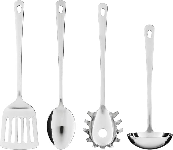Ikea Grunka 4 piece kitchenware set, stainless steel