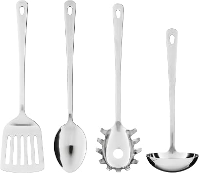 Ikea Grunka 4 piece kitchenware set, stainless steel