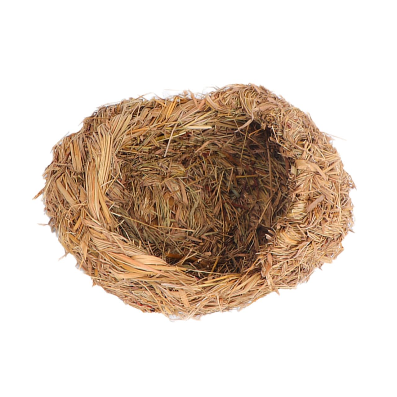 FOMIYES 2 Pezzi Semplice Ed Elegante Nido Intrecciato in Nido Intrecciato Letto Per Gatti Guinea Habitat Casa Letto Per Gatti Giallo Chiaro Robusto