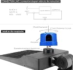 Photocell Sensor, Twist Lock Photoelectric Switch Sensor, cUL Listed Dusk to Dawn LED Light Sensor Control for Outdoor LED Parking Lot Light, Area Light, Barn, Street, Yard