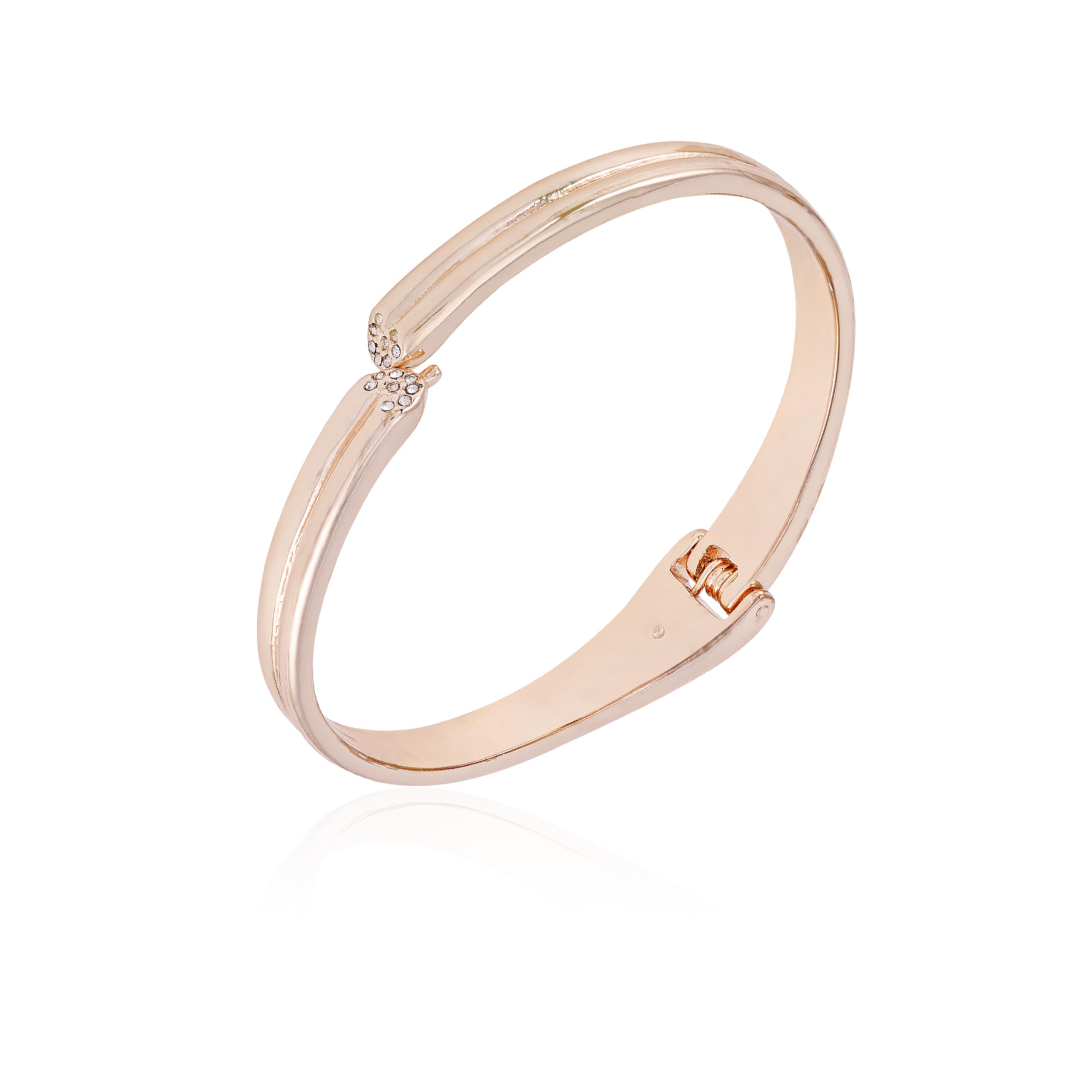 Goldtone Hinge Cuff Bracelet