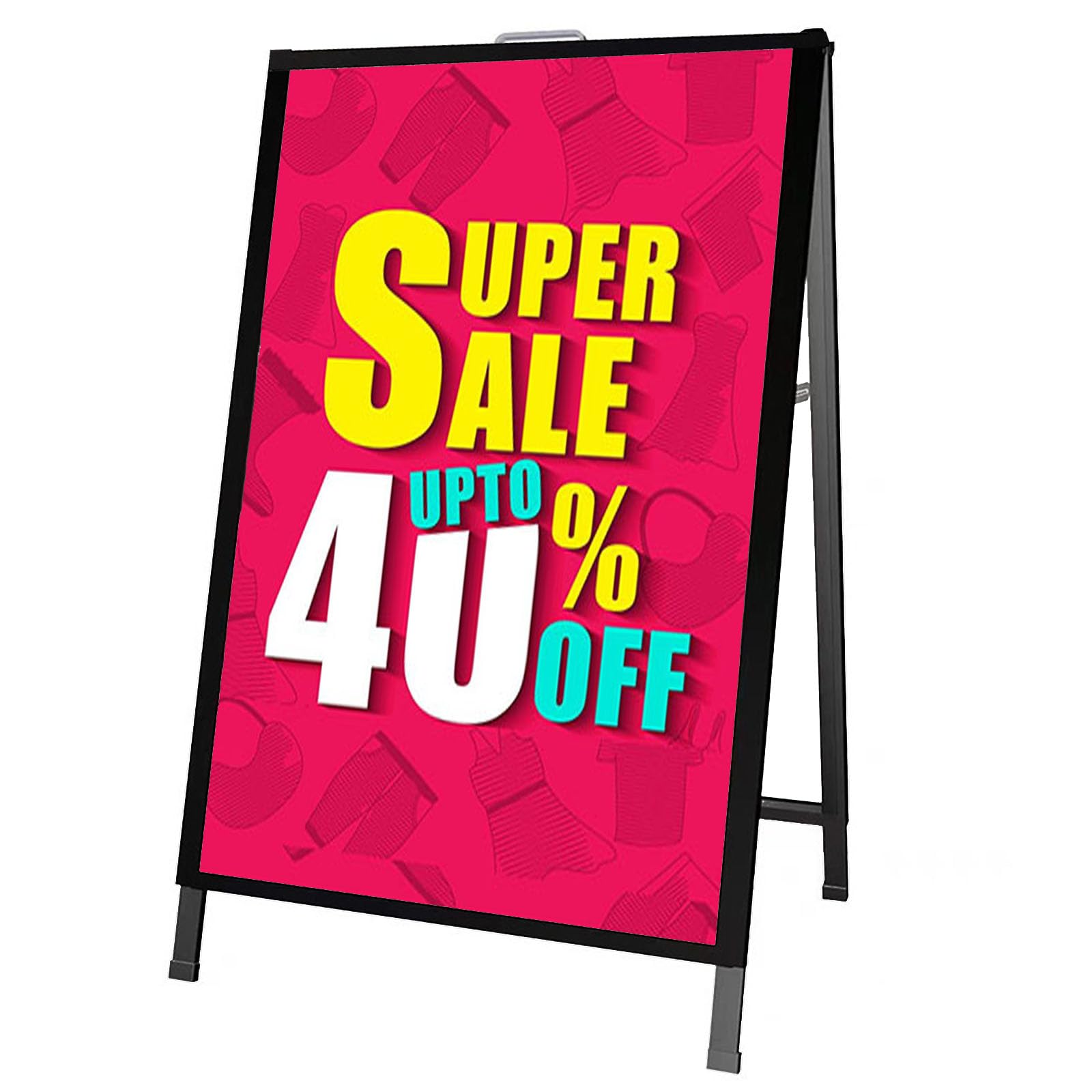 Soporte para Carteles, Soporte para Carteles, Soportes de exhibición para Carteles, Soporte Ajustable para Carteles, Soporte para Carteles, señales de pavimento 60 * 90cm Doble Cara