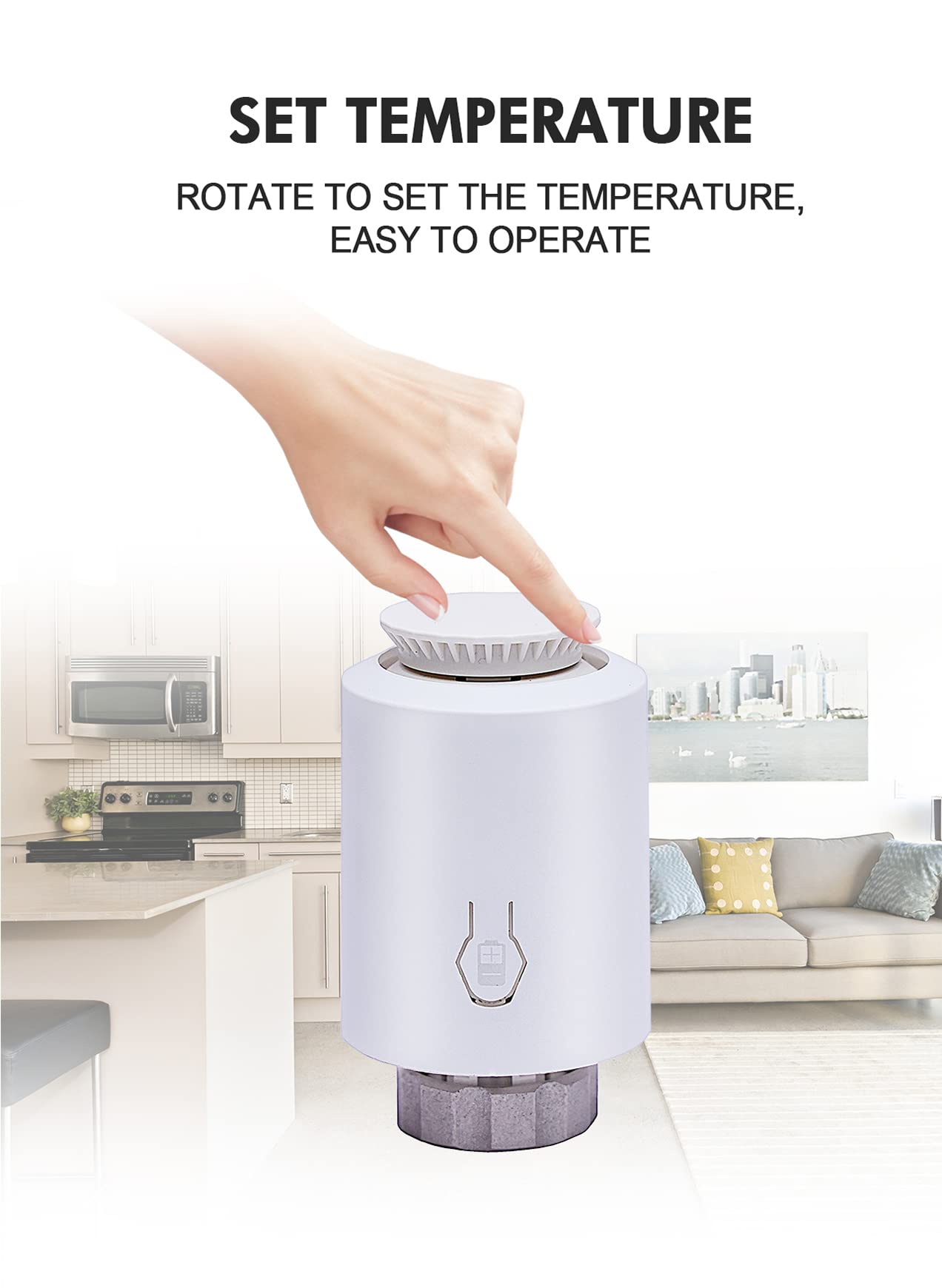 Zigbee TRV Heizkörperthermostat, programmierbares Thermostatventil