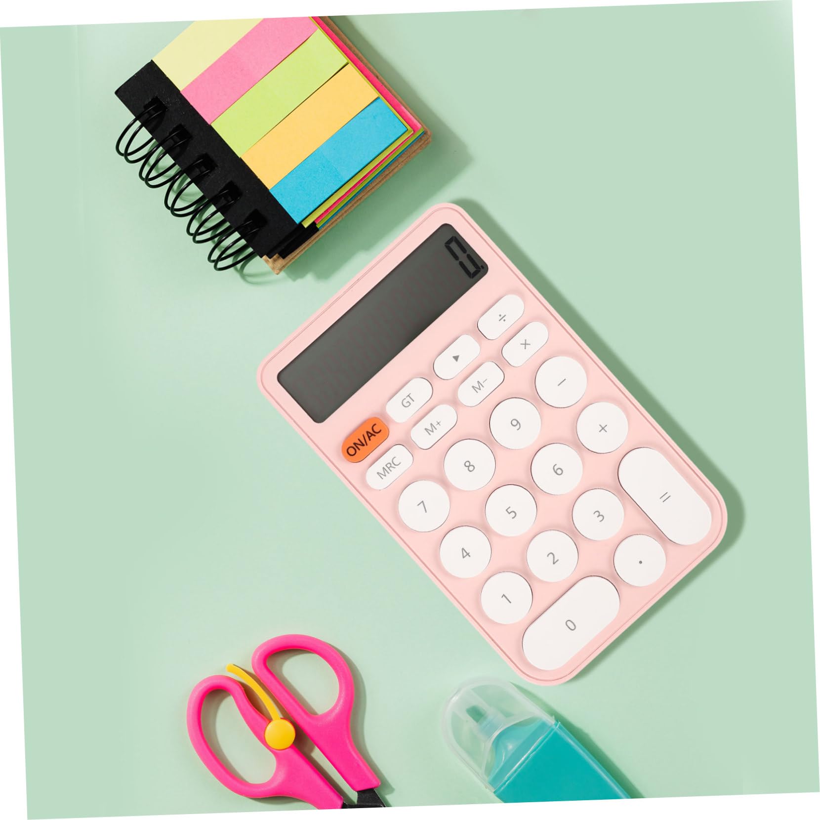 3pezzi Calcolatrice Tascabile Colori Pastello Per Scuola e Ufficio Funzionale e Pratica Calcolatrice Elettronica Per Studenti Risparmio Energetico Facile Da Usare