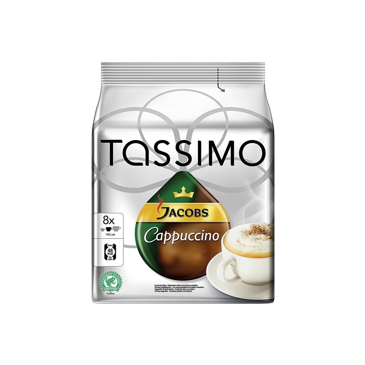 Tassimo Jacobs Cappuccino, 16 T-Discs (8 Servings)