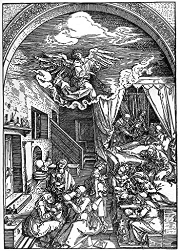 Affiche Arts Naissance de la Vierge Albrecht Dürer Toile 60x90cm Pour Grand Mur Vide Salon