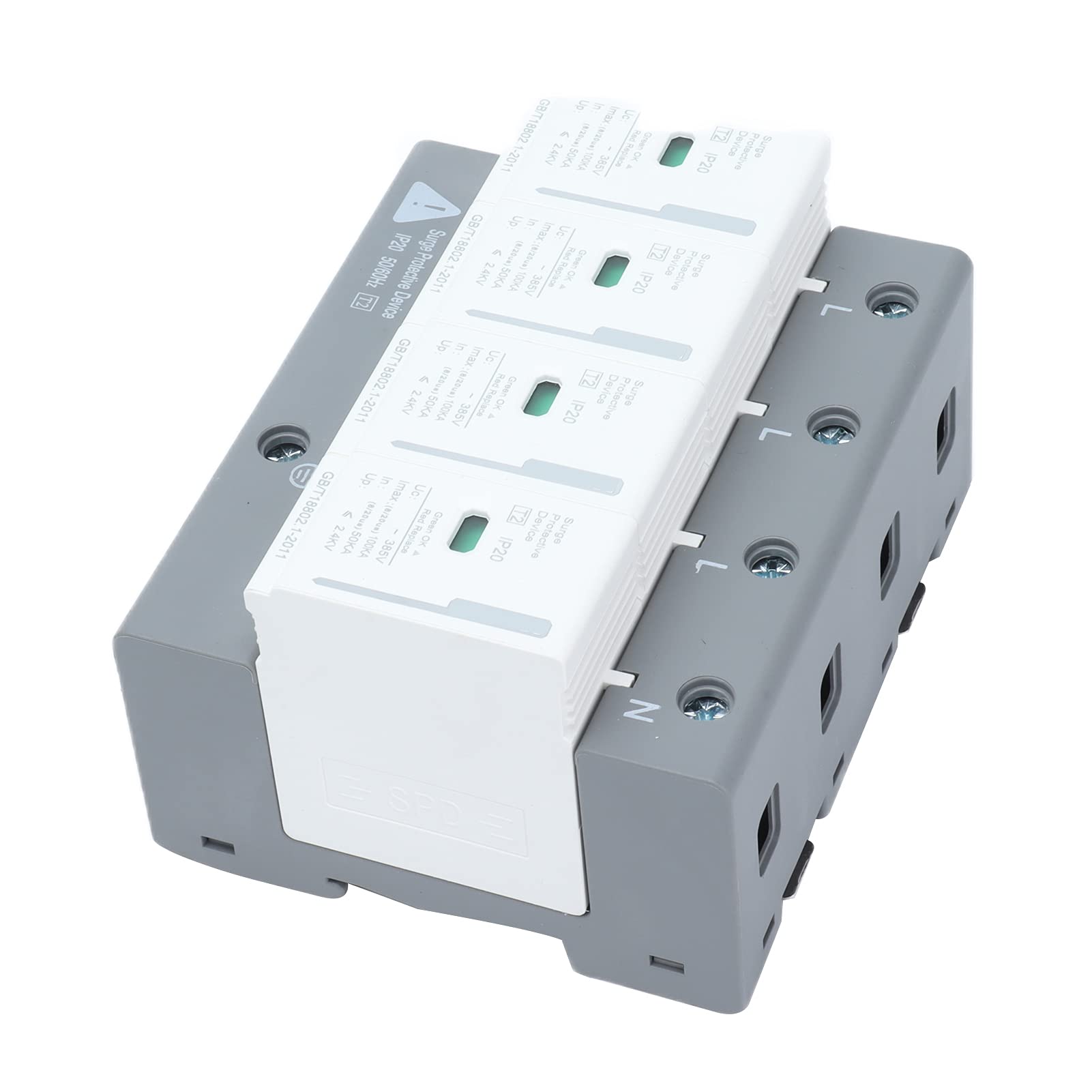 Protezione Contro le Sovratensioni Scaricatore 220V 380V Protezione Contro le Sovratensioni per la Casa Dispositivo di Protezione Contro i Tuoni per Scatola di Distribuzione
