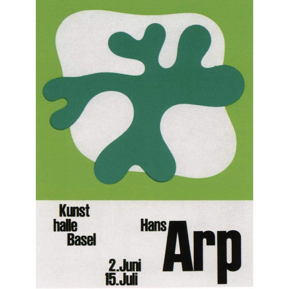 Wee Blue Coo Advert Exhibition Switzerland Cultural Hans Arp Dada Surrealism Art Print Poster Wall Decor 12X16 Inch