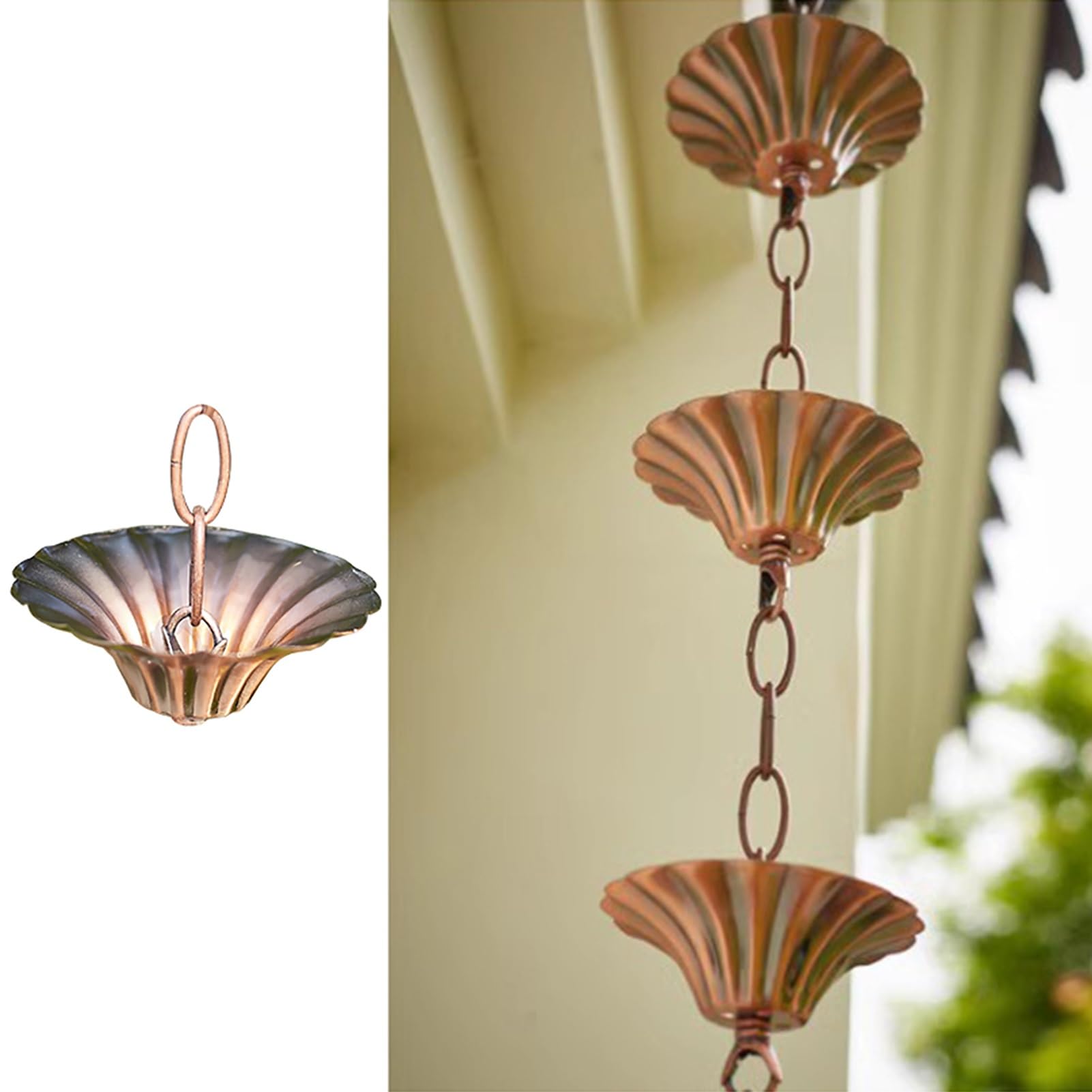 WOTZOV Metal Rain Gutter Diverter Hanging Design For Efficient Rainwater Diversion Ideal For Outdoor Drainage Solutions，Style a 3.5M (11.5Ft)